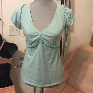 BCBGMaxaria Aqua blue EUC shirt.